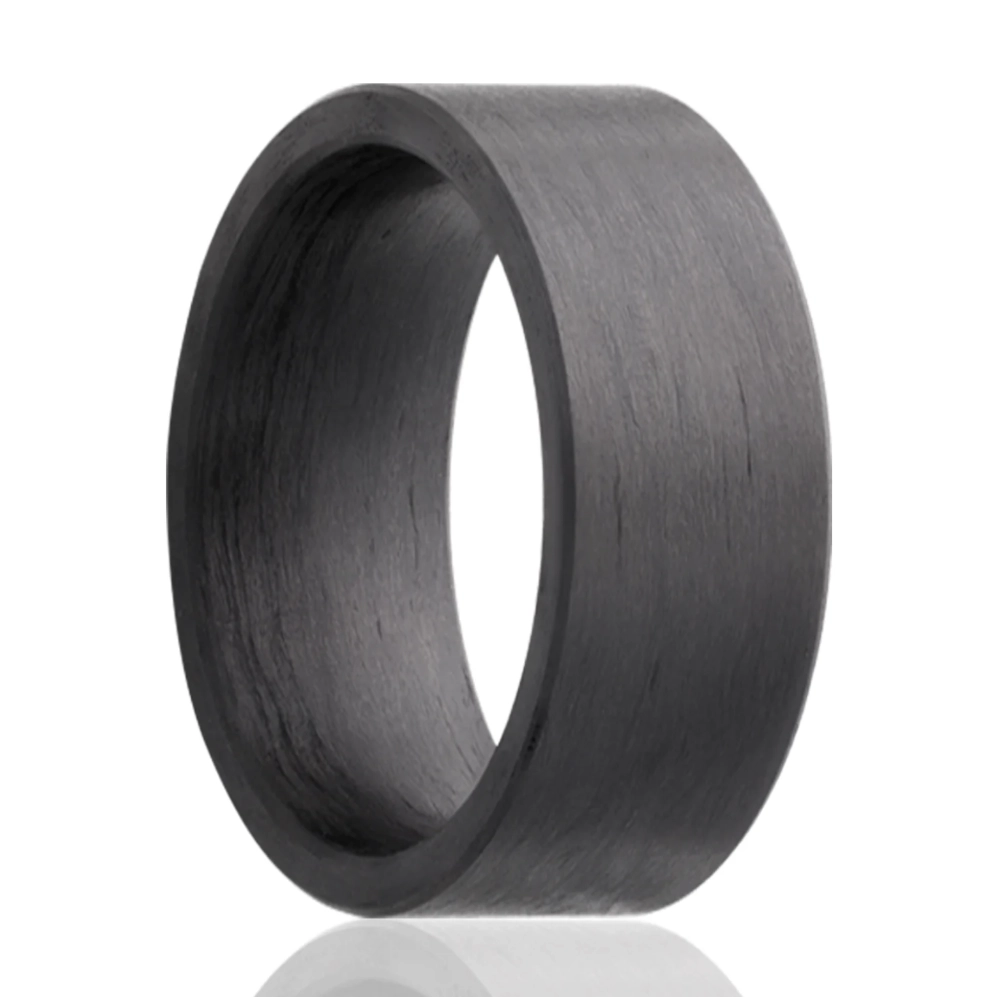 Heavy Stone carbon fiber wedding band