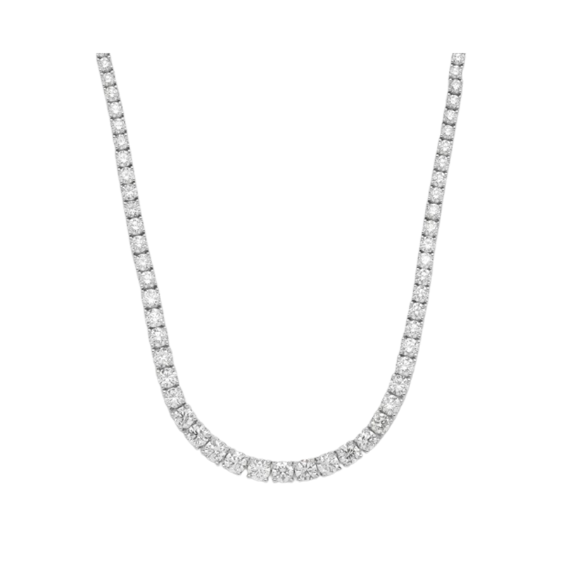 14kw Lab Grown Diamond VS/SI+ G+ Tennis Necklace