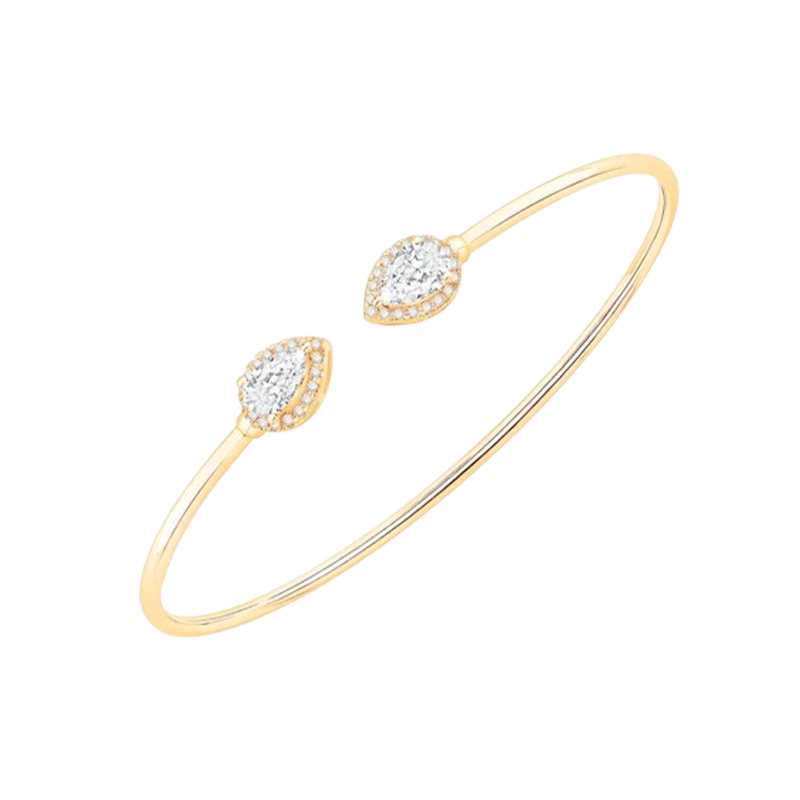 1 1/5 CTTW 14KT Yellow Gold Flexi Bangle