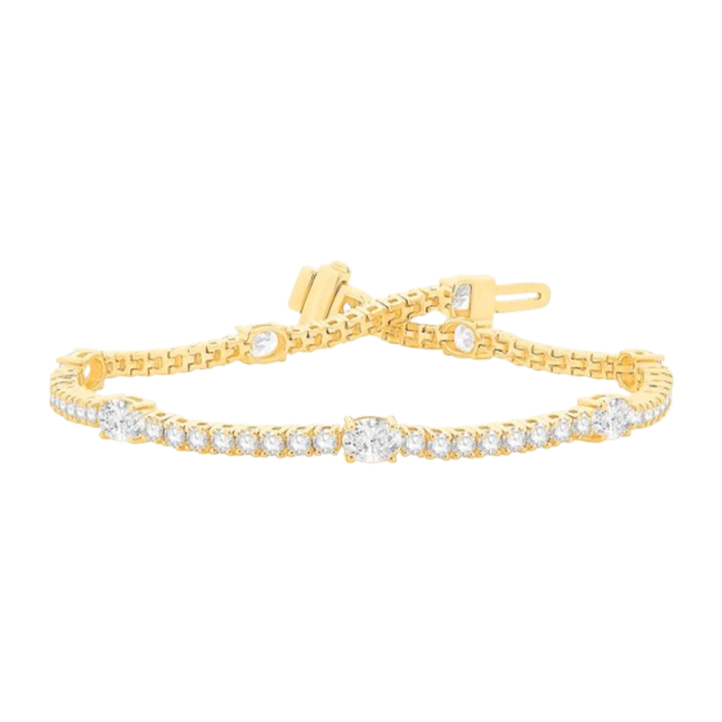 4.00 cttw. 14kt Yellow Gold Tennis Bracelet with Lab Grown Diamond