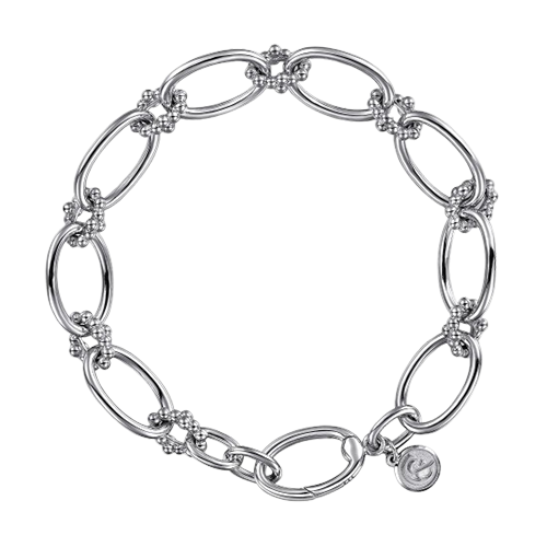 Sterling Silver Link Chain Bracelet-Bujukan