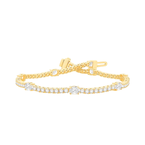 14kt Yellow gold Tennis Bracelet with Lab Grown Diamond