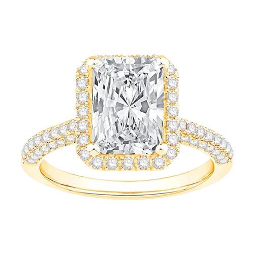 3 5/8 CTTW 14KT Yellow Gold Engagement Ring