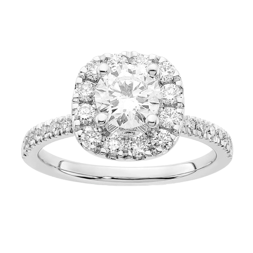 14kw Certified VS DEF Plus Lab Grown Complete Engagement Ring