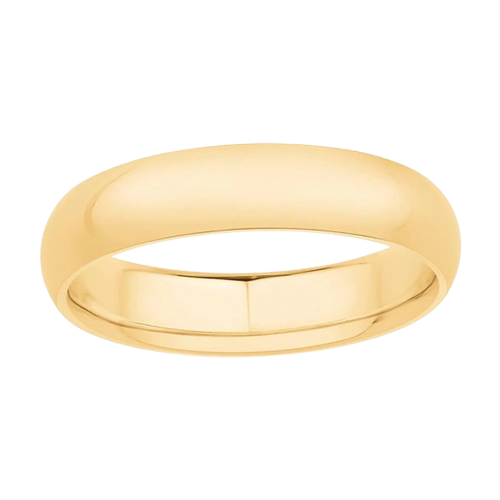 14KT YG PLAIN GENTS BAND