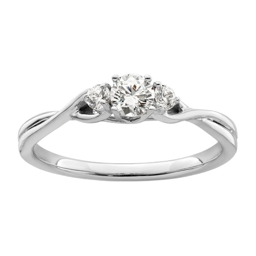 10k WG Lab Grown VS/SI+ G+ Diamond Fashion Ring