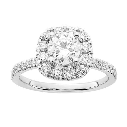 14kw Certified Vs Def Plus Lab Grown Complete Engagement Ring